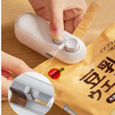 Mini Selador a Vácuo USB Recarregável 2 em 1 | Conserva Alimentos por Mais Tempo + Cortador Integrado