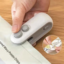 Mini Selador a Vácuo USB Recarregável 2 em 1 | Conserva Alimentos por Mais Tempo + Cortador Integrado