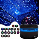 Projetor LED Céu Estrelado USB Bola Mágica Lua e Estrelas | Luminária Decorativa para Quarto, Sala e Festas