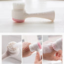 Escova Facial 3D de Silicone Dupla Face para Limpeza Profunda