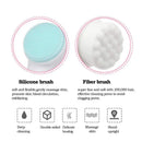Escova Facial 3D de Silicone Dupla Face para Limpeza Profunda