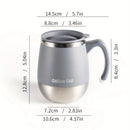Xícara Térmica Inox 500ml com Tampa e Isolamento a Vácuo Duplo para Café e Bebidas Quentes ou Frias