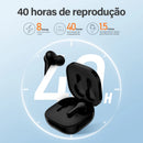 Fone Bluetooth TWS Sem Fio BT 5.1 com 4 Microfones ENC, Controle Touch e Até 40 Horas de Bateria