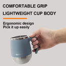 Xícara Térmica Inox 500ml com Tampa e Isolamento a Vácuo Duplo para Café e Bebidas Quentes ou Frias