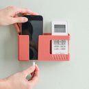Organizador de Parede Sem Perfuração | Suporte para Controle Remoto, Celular e Acessórios