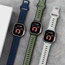 Pulseira de Silicone Esportiva Compatível com Apple Watch | Confortável, Resistente e Ajustável