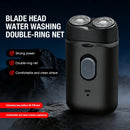 Barbeador Elétrico Masculino Portátil USB | Aparador Multifuncional de Duas Cabeças para Barbear e Cuidados Pessoais