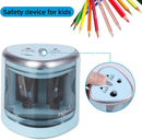 Apontador Elétrico Tenwin 2 Furos Automático para Lápis | Apontador Profissional para Escola, Escritório e Desenho