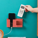 Organizador de Parede Sem Perfuração | Suporte para Controle Remoto, Celular e Acessórios