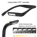 Luz de Leitura de Pescoço LED Recarregável Flexível | Iluminação Portátil Ajustável para Leitura, Camping e Estudos