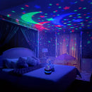Projetor LED Céu Estrelado USB Bola Mágica Lua e Estrelas | Luminária Decorativa para Quarto, Sala e Festas