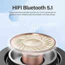 Fone Bluetooth TWS Sem Fio BT 5.1 com 4 Microfones ENC, Controle Touch e Até 40 Horas de Bateria