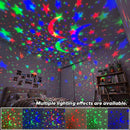 Projetor LED Céu Estrelado USB Bola Mágica Lua e Estrelas | Luminária Decorativa para Quarto, Sala e Festas