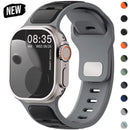 Pulseira de Silicone Esportiva Compatível com Apple Watch | Confortável, Resistente e Ajustável