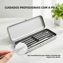 Kit Extrator de Cravos e Espinhas em Aço Inoxidável para Cuidados com a Pele do Rosto