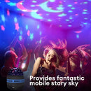 Projetor LED Céu Estrelado USB Bola Mágica Lua e Estrelas | Luminária Decorativa para Quarto, Sala e Festas