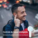 Fone Bluetooth TWS Sem Fio BT 5.1 com 4 Microfones ENC, Controle Touch e Até 40 Horas de Bateria