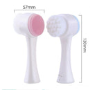 Escova Facial 3D de Silicone Dupla Face para Limpeza Profunda
