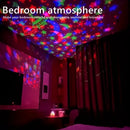 Projetor LED Céu Estrelado USB Bola Mágica Lua e Estrelas | Luminária Decorativa para Quarto, Sala e Festas
