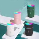 Umidificador de Ar Ultrassônico 220ml USB com Luz LED Colorida | Difusor de Aromas para Óleos Essenciais e Aromaterapia